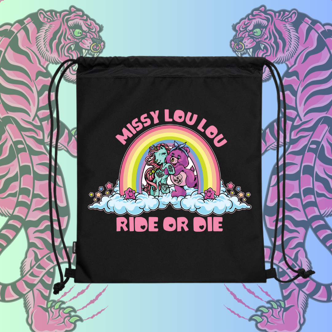 RIDE OR DIE -  Recycled beach bag