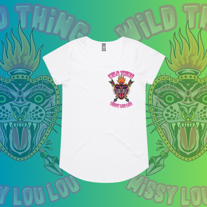 WILD THING  - Drop neck tee, Pocket design