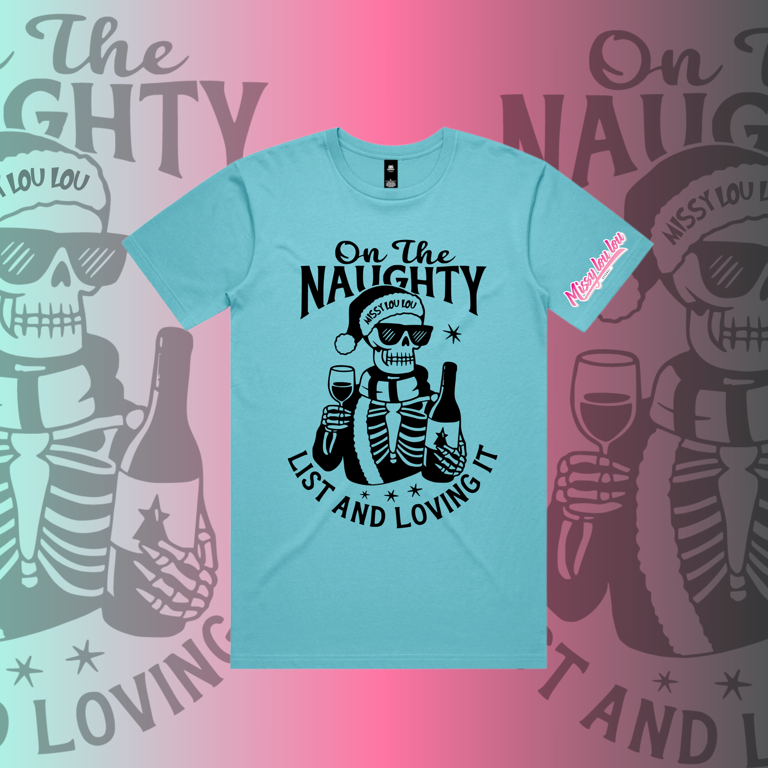 NAUGHTY LIST  -  Unisex Tee, Front design