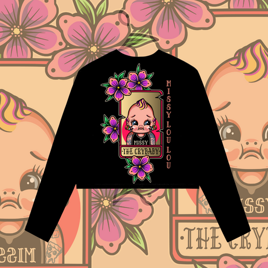 Cry Baby- Crop Long sleeve