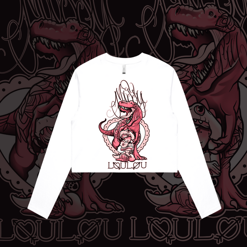 Sexy Rexy - Crop Long sleeve, Front Design