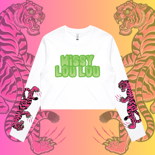 DOUBLE TROUBLE - Crop Long sleeves