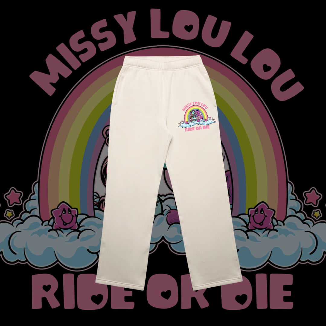 Ride or Die  - Relax cuffless Trackpants 