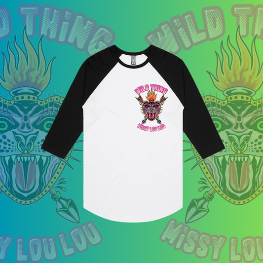 WILD THING  - Baseball tee,White front