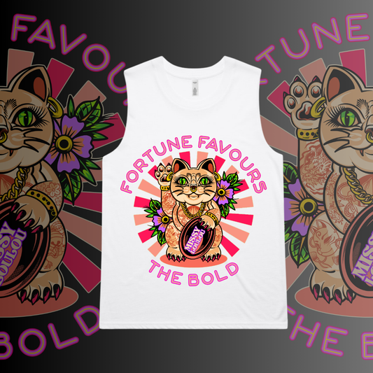 MISS KITTY - Tomboy tank, Front design