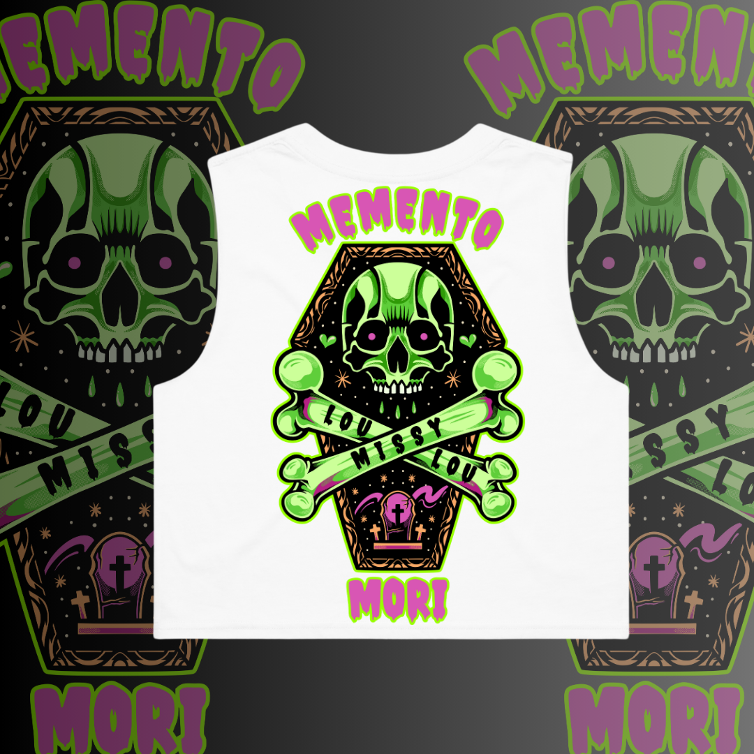 MEMENTO MORI -  Crop tank, Pocket design