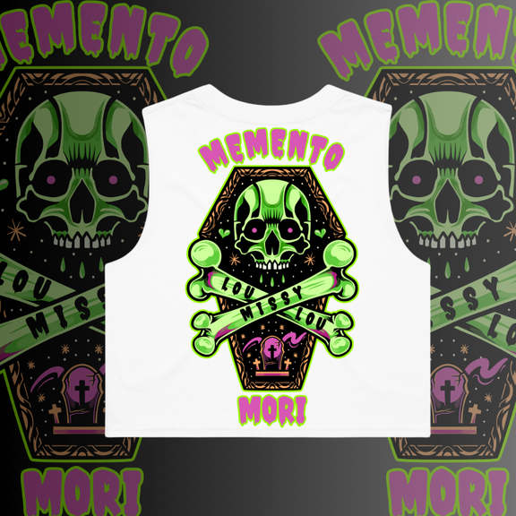 MEMENTO MORI -  Crop tank, Pocket design