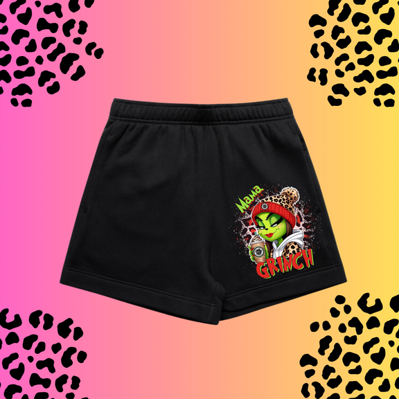 MAMA GRINCH -  Premium women's shorts