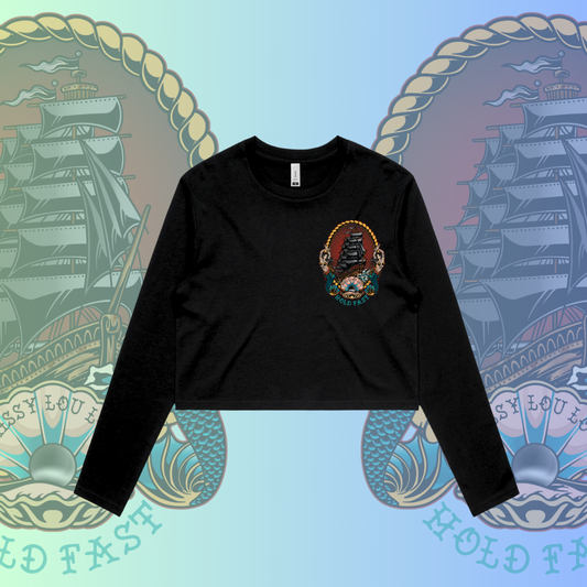 Black Pearl - Crop Long sleeve