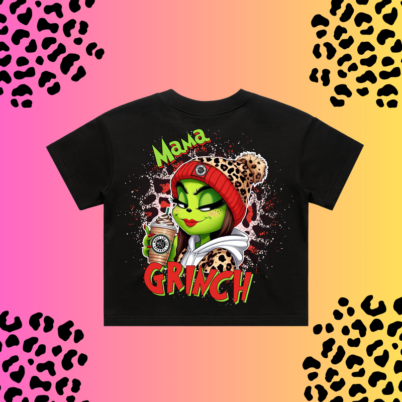 MAMA GRINCH - Crop Tee's