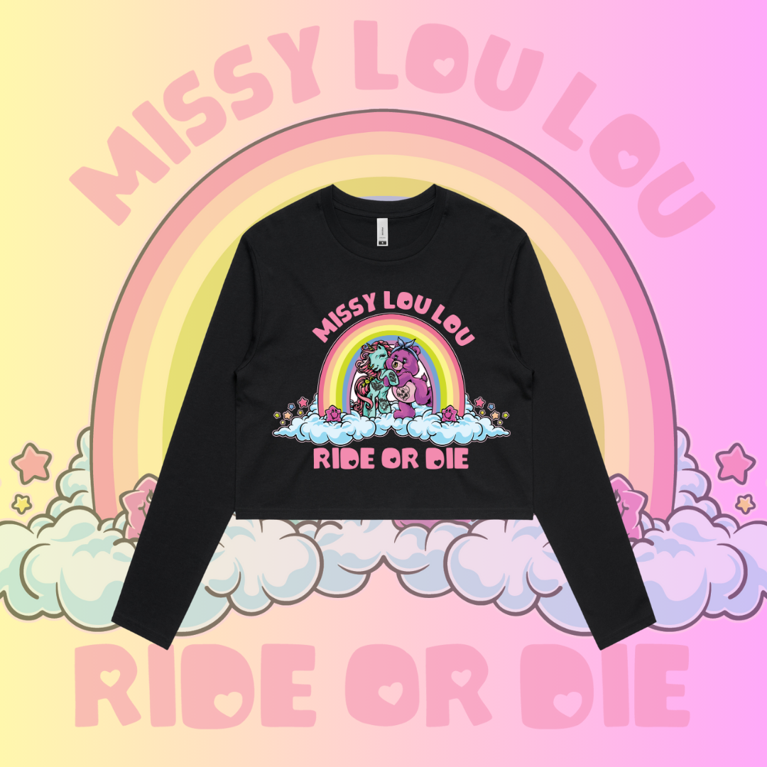Ride or Die  - Crop Long sleeve