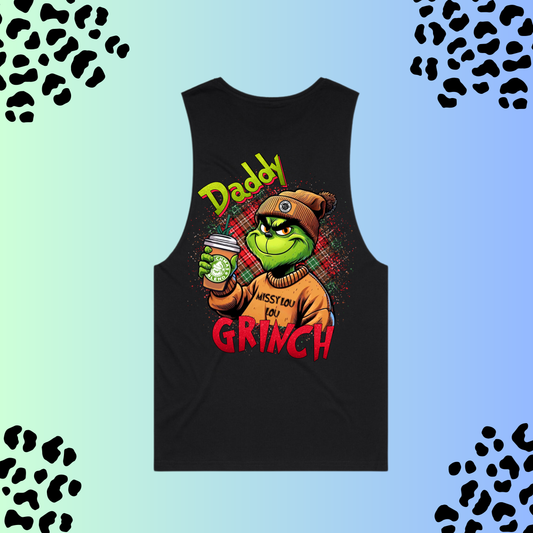 DADDY GRINCH - Unisex Surfer Tank