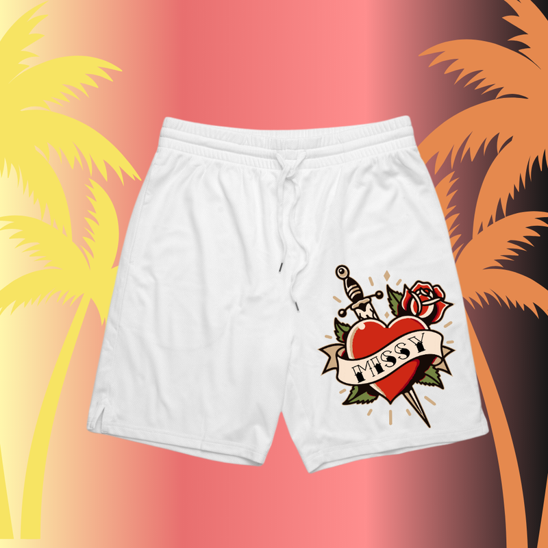 HEARTBREAK -  Unisex Court Shorts