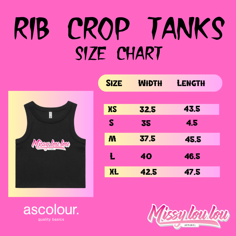 HEARTBREAK  - Organic Rib Crop Tank