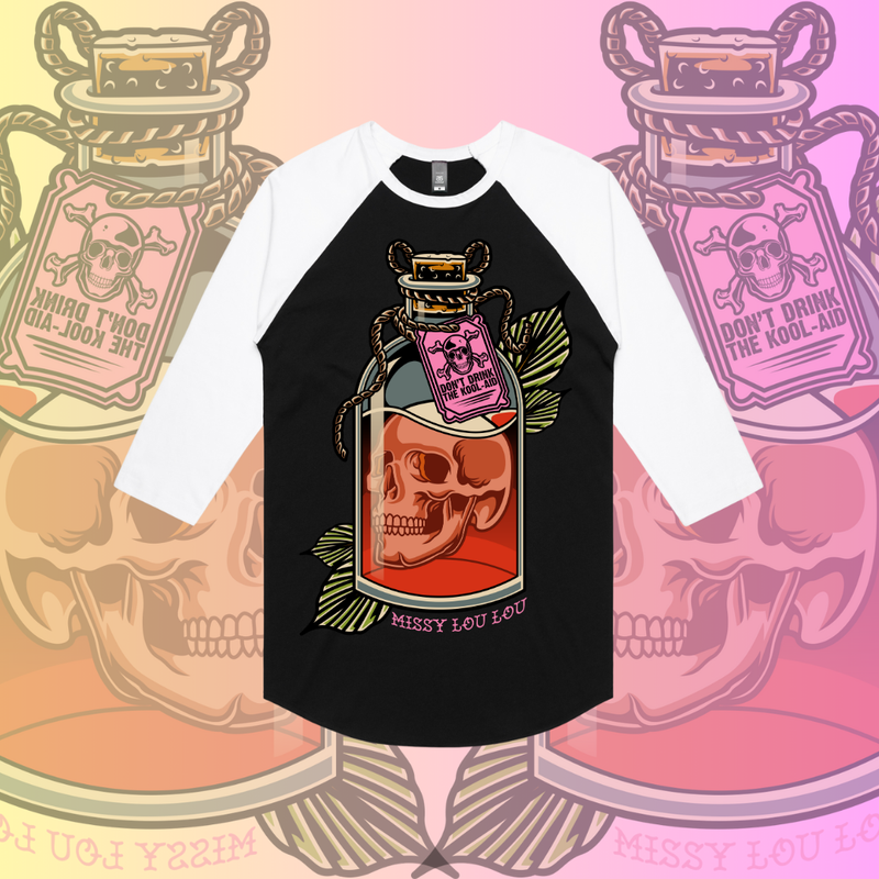 Bad Decisions - Baseball tee, Front DesignBAD DECISIONS - Baseball tee,Front design