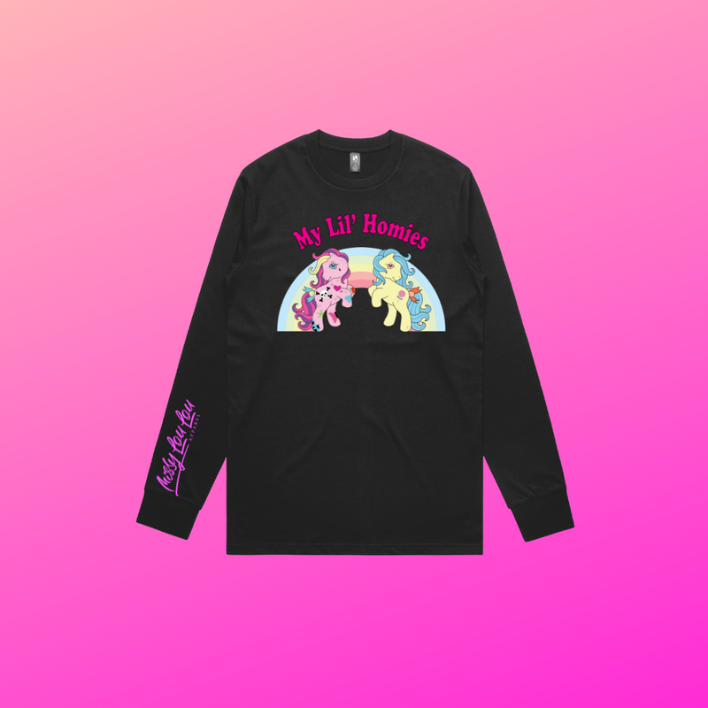 Black Longsleeve Tee - My 'Lil' Homies