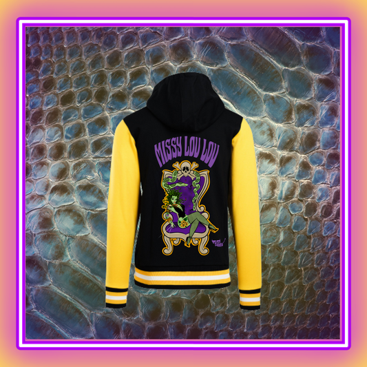 Madam Medusa -  Varsity Jacket with Hood