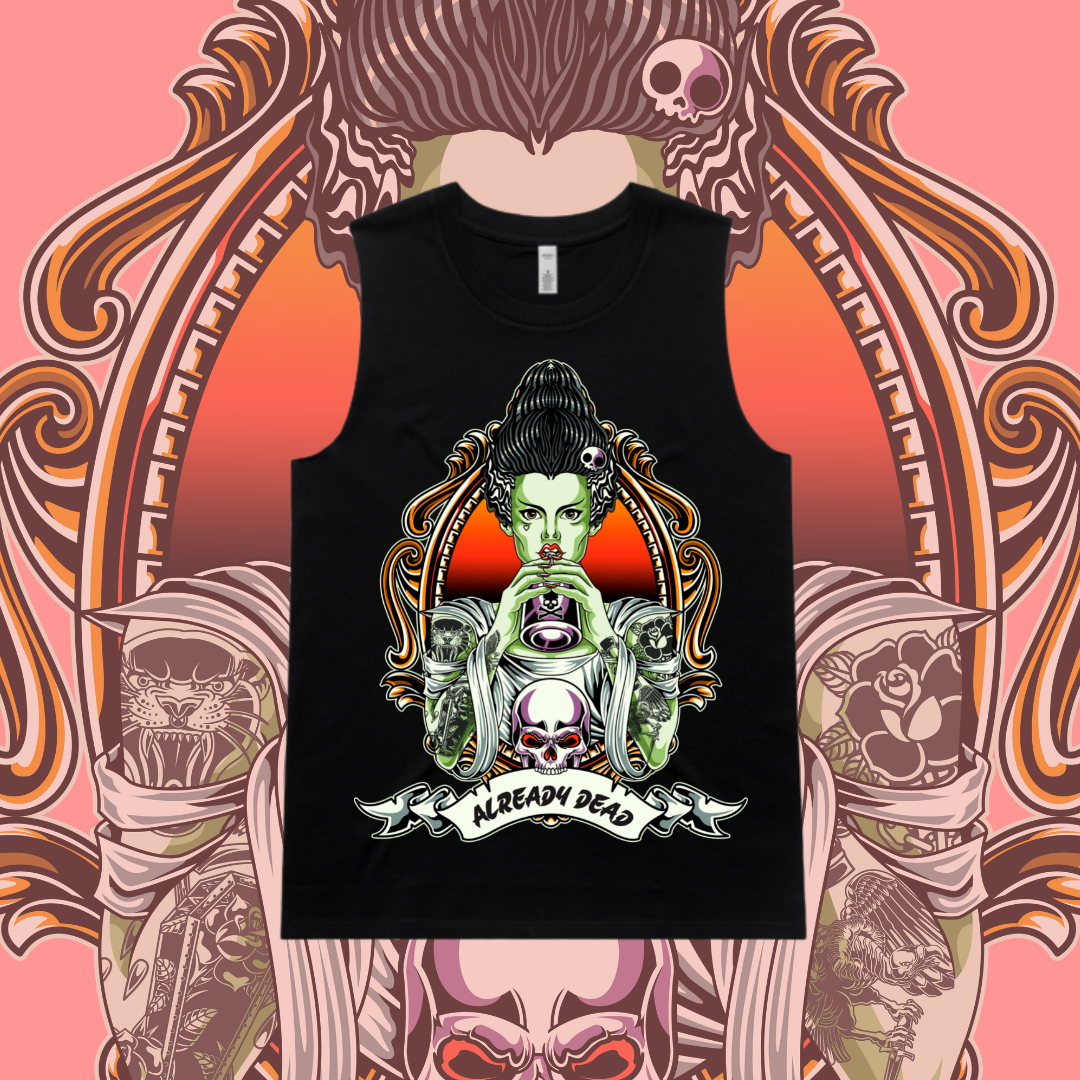 Already Dead - Tomboy Tanks, Pink, Black, Storm