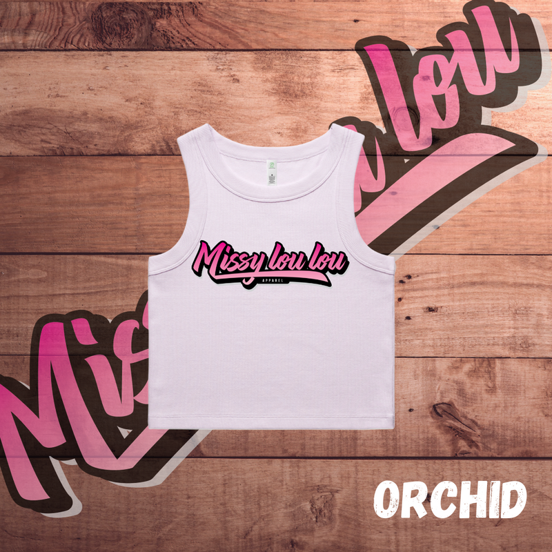 Logo Collection - Organic Rib Crop Tank