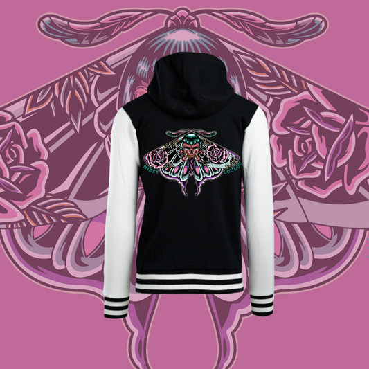 Bad Betty Butterfly -  Varsity Jacket with Hood