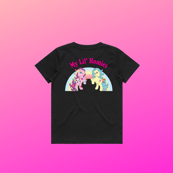 Premium Women's Tee - Black, My 'Lil' Homies