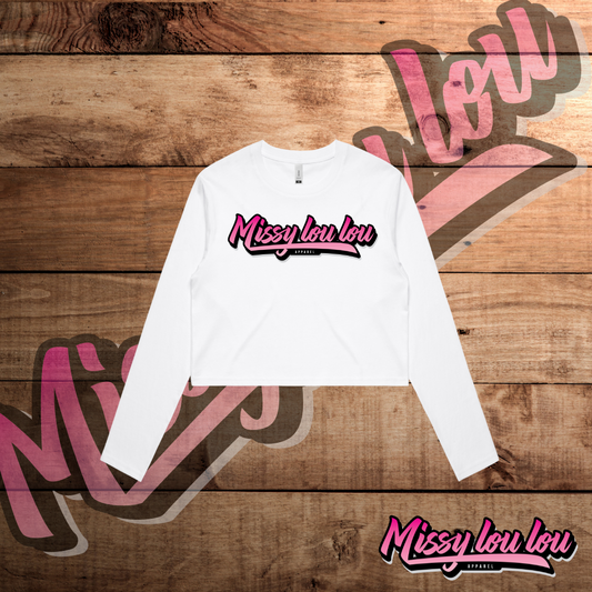 Logo Collection  - Crop long-sleeve tee